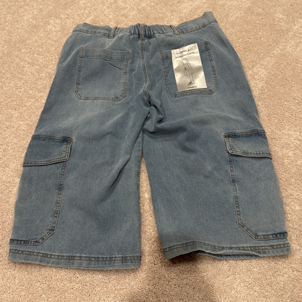 Steve Madden Blue Denim Slouchy Capri